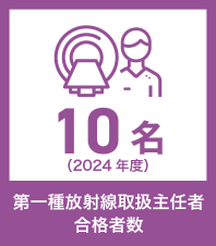 第一種放射線取扱主任者合格数5名
