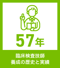 臨床検査技師 養成の歴史と実績55年