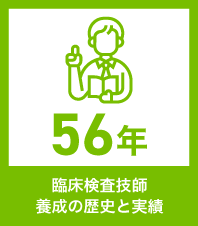 臨床検査技師 養成の歴史と実績55年