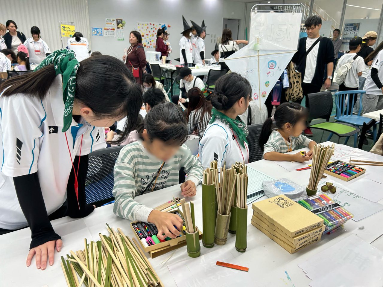 【こども教育学科】健康ふれあいフェスタ 「ときわの森 つくってあそぼうのコーナー」