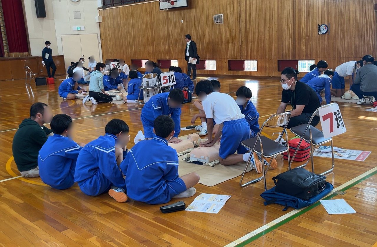 本学教員が市民救命士講習を実施しました