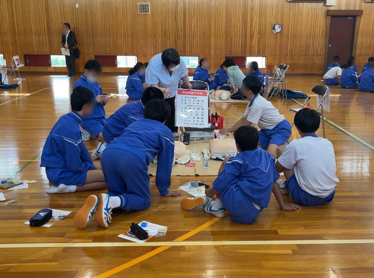 本学教員が市民救命士講習を実施しました