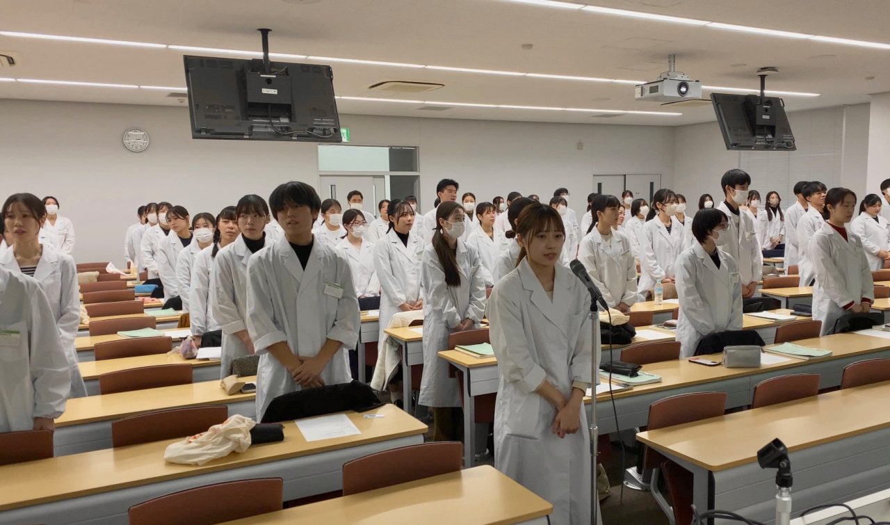 臨地実習に向け学生全員で宣誓