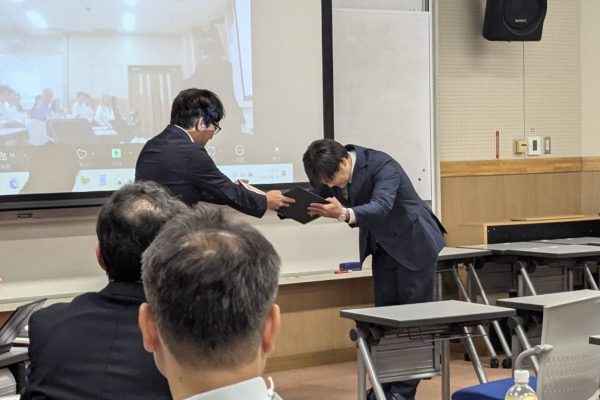 【こども教育学科】田中達也講師が日本科学教育学会　奨励賞を受賞しました