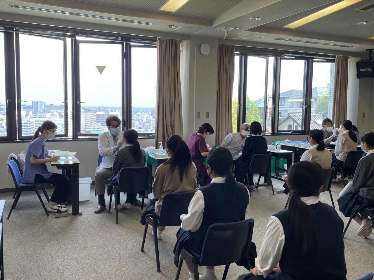 【口腔保健学科】令和5年度　神戸常盤女子高等学校　歯科健診