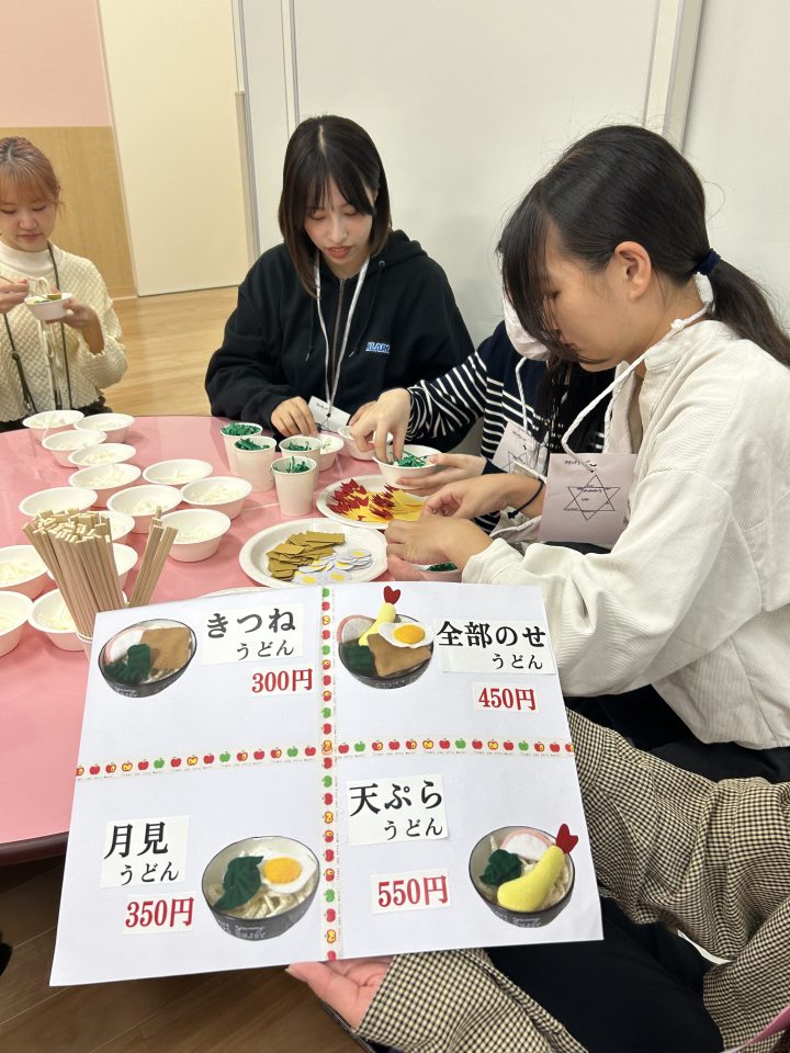 【こども教育学科】保育実践演習の授業でお店やさんごっこをしました