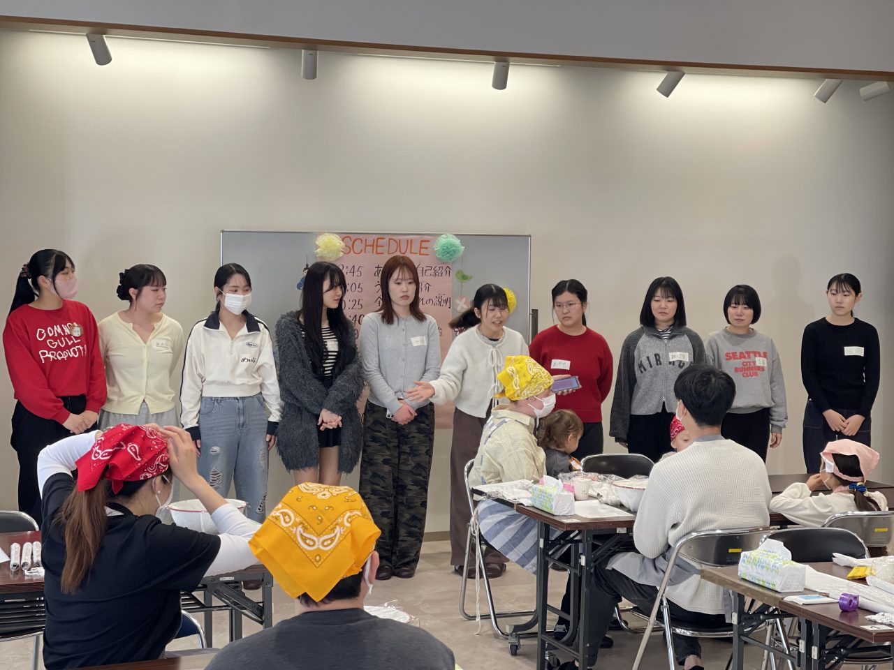 【国際交流センター】「神戸常盤大学の学生とつくろう！うどんづくり」を開催いたしました。