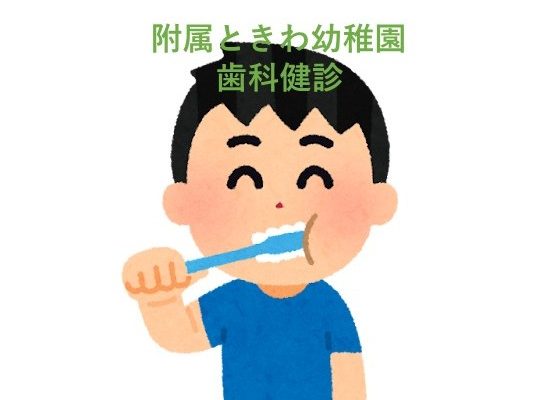 【口腔保健学科】附属ときわ幼稚園で歯科健診を実施しました